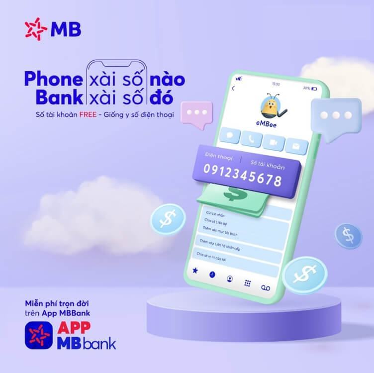 Mở số tài khoản như ý trên app MB Bank